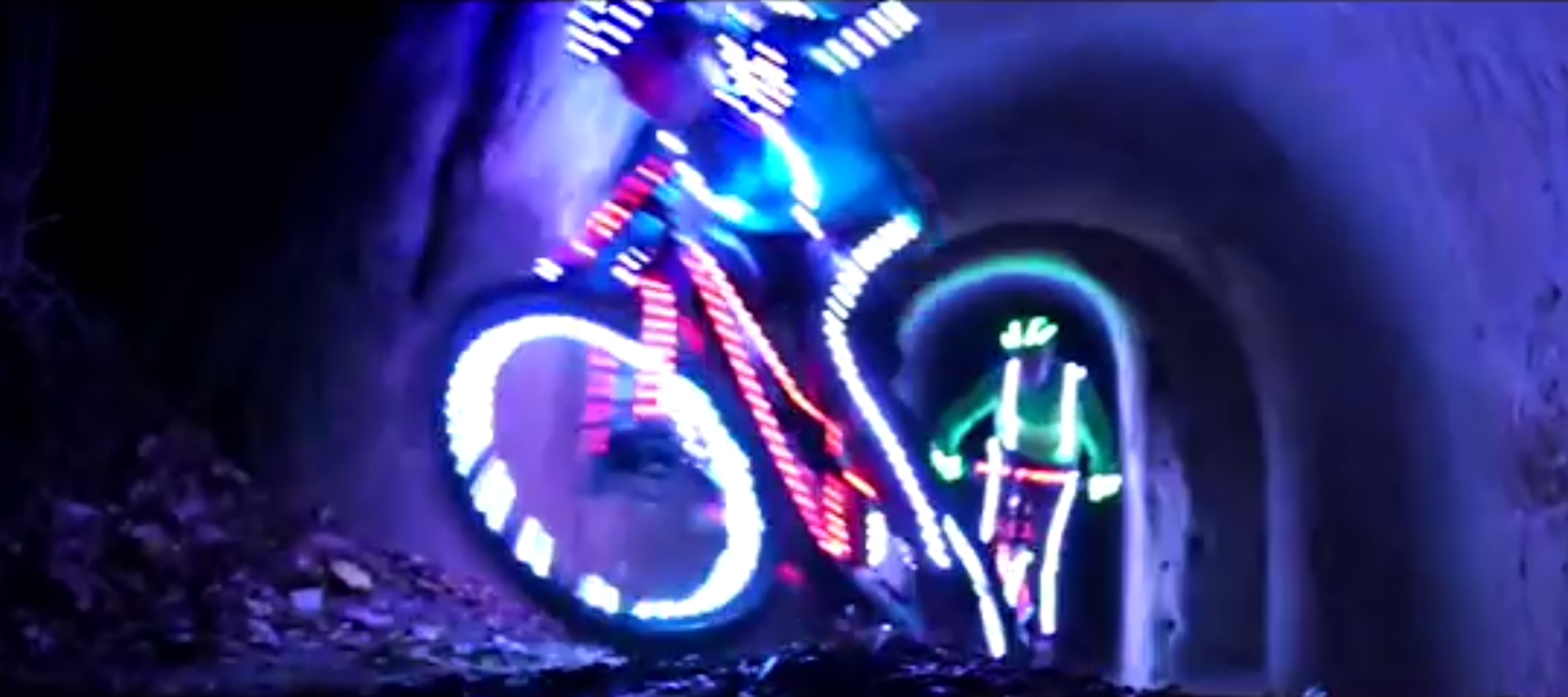 Une randonnée lumineuse a VTT – Les led