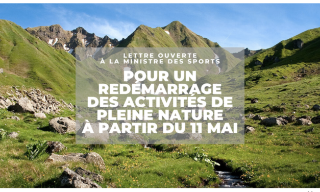 POUR UN REDEMARRAGE DES ACTIVITES DE PLEIN NATURE A PARTIR DU 11 MAI