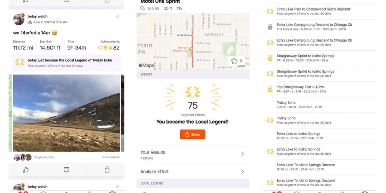 STRAVA LOCAL LEGEND- LA PETITE NOUVEAUTE SUR LES SEGMENTS