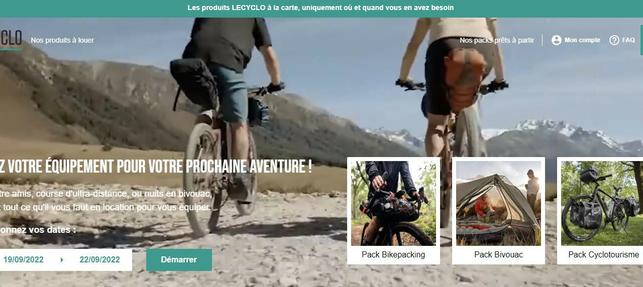 LECYCLO OUVRE UN SITE DE LOCATION POUR LE BIKEPACKING « LOUEZ, RESPIREZ, PÉDALEZ »